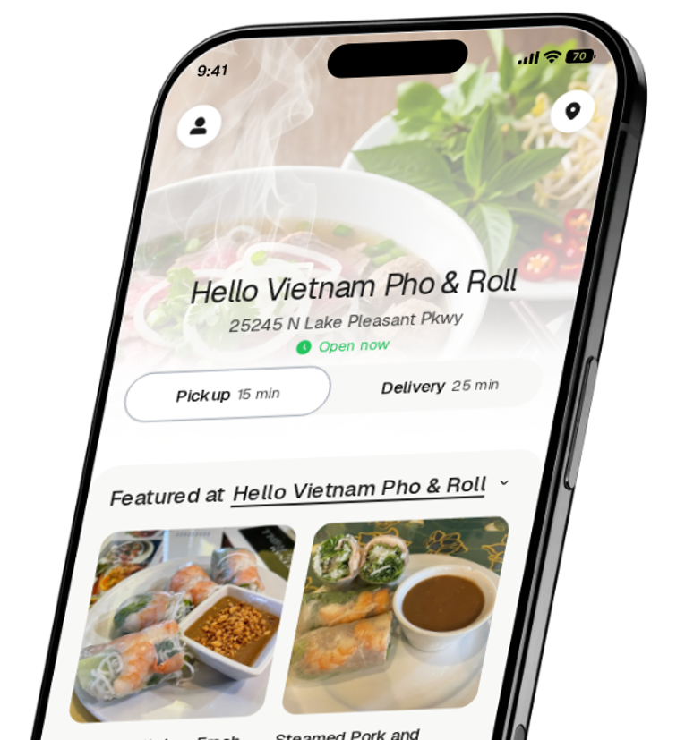 Hello Vietnam Pho & Roll app preview