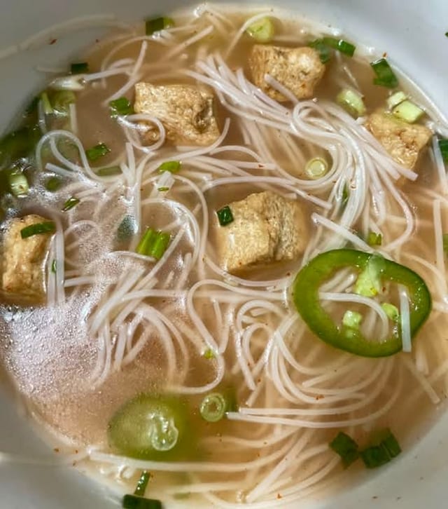 Fried Tofu Pho.