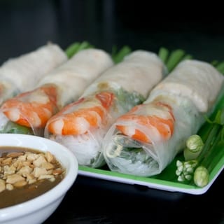 Steamed Pork and Shrimp Fresh Rolls