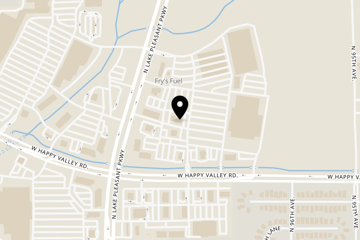 Map showing the location of Hello Vietnam Pho & Roll Peoria on 25245 N Lake Pleasant Pkwy in Peoria
